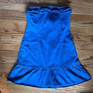 Juicy Couture Strapless Jean Dress Sz M